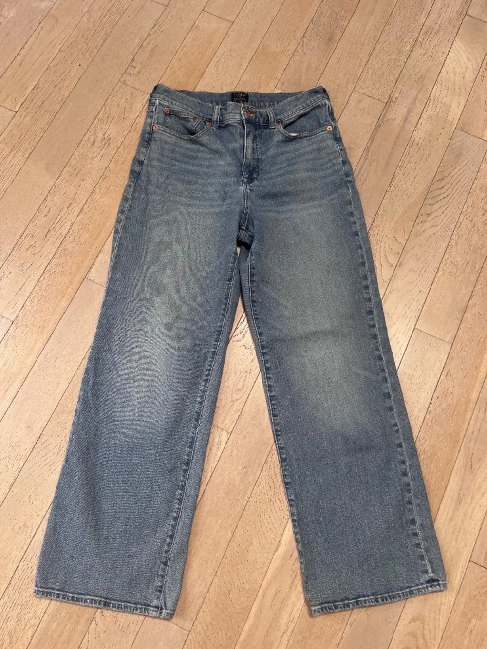 J.Crew Womens Women's  Full Length Slim Wide Leg High Rise  Jeans Size 28  light